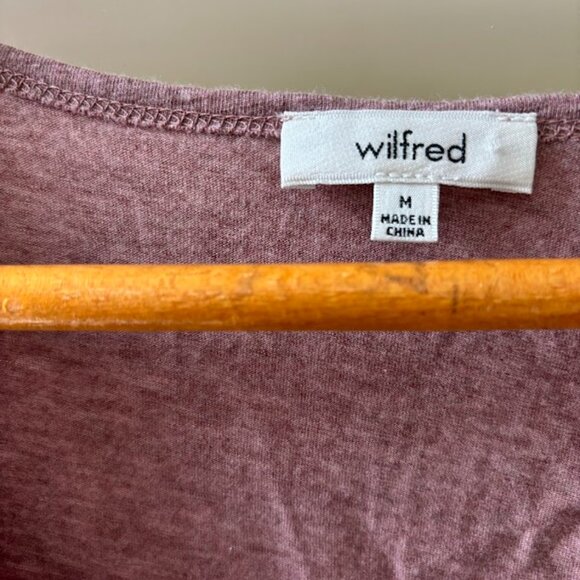 Wilfred mauve rose raw edge tshirt, size M - Picture 2 of 8